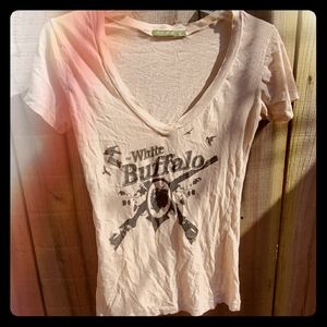 White Buffalo Rifle V-Neck Small